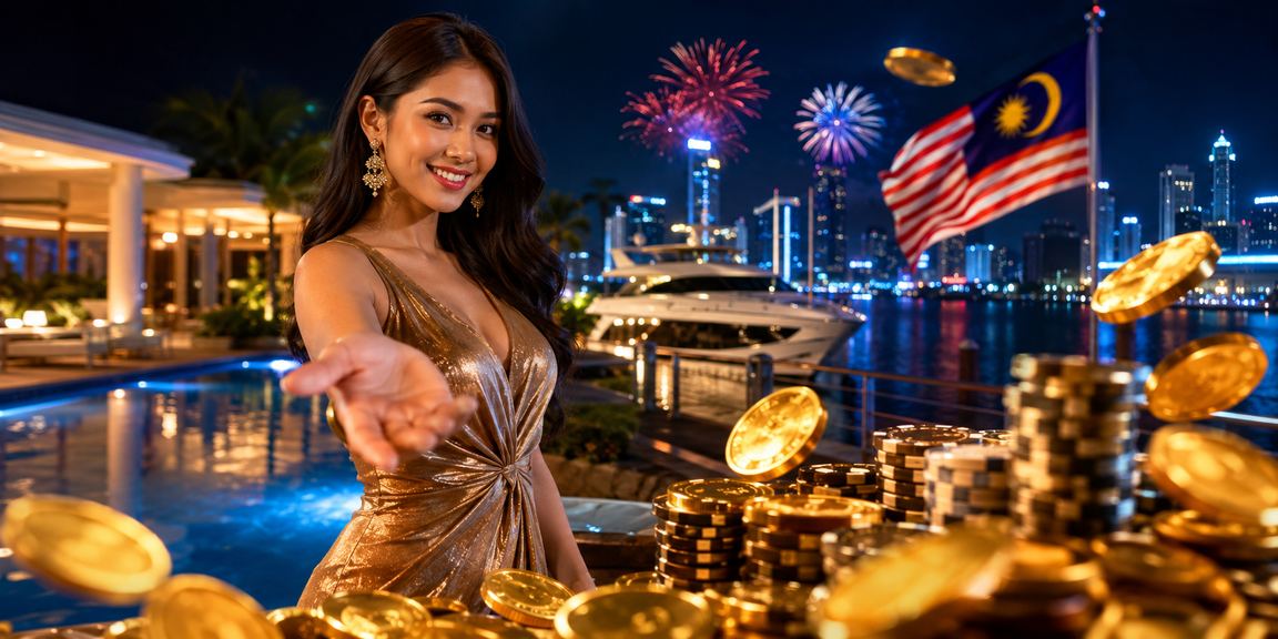 Suasana permainan kasino dan baccarat dalam talian di Johor Bahru